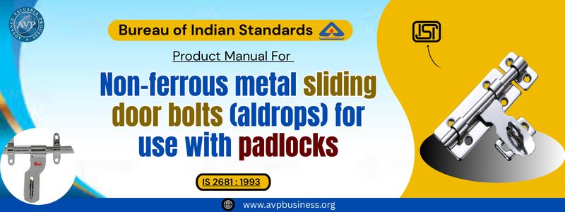 Bolts, Nuts & Fasteners - Non-ferrous metal sliding door bolts (aldrops) for use with padlocks