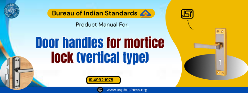 Door handles for mortice lock (vertical type)