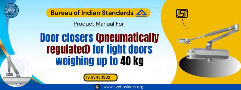 Door closers (pneumatically regulated) for light doors weighing up to 40 kg