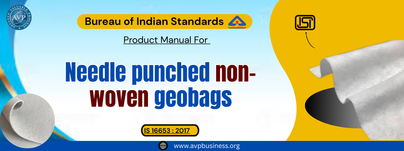 Textiles - Needle punched non-woven geobags