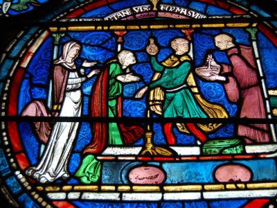 Stained Glass Windows (Ascension, Pentecost, and Typological Windows)