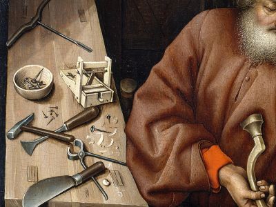 The Annunciation Triptych (Campin Altarpiece) — fragments