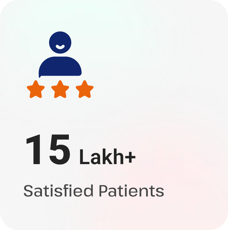 15 Lakh+ Satisfied Patients
