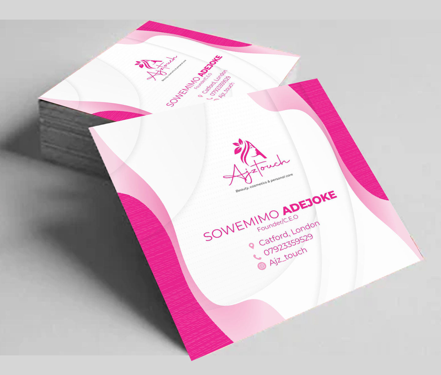 Image of Square Business Card (One Sided)