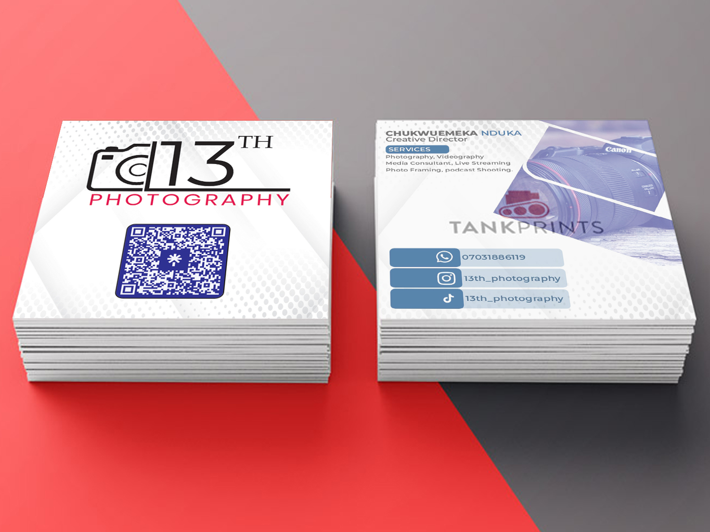 Image of Square Business Card (Two Sided)