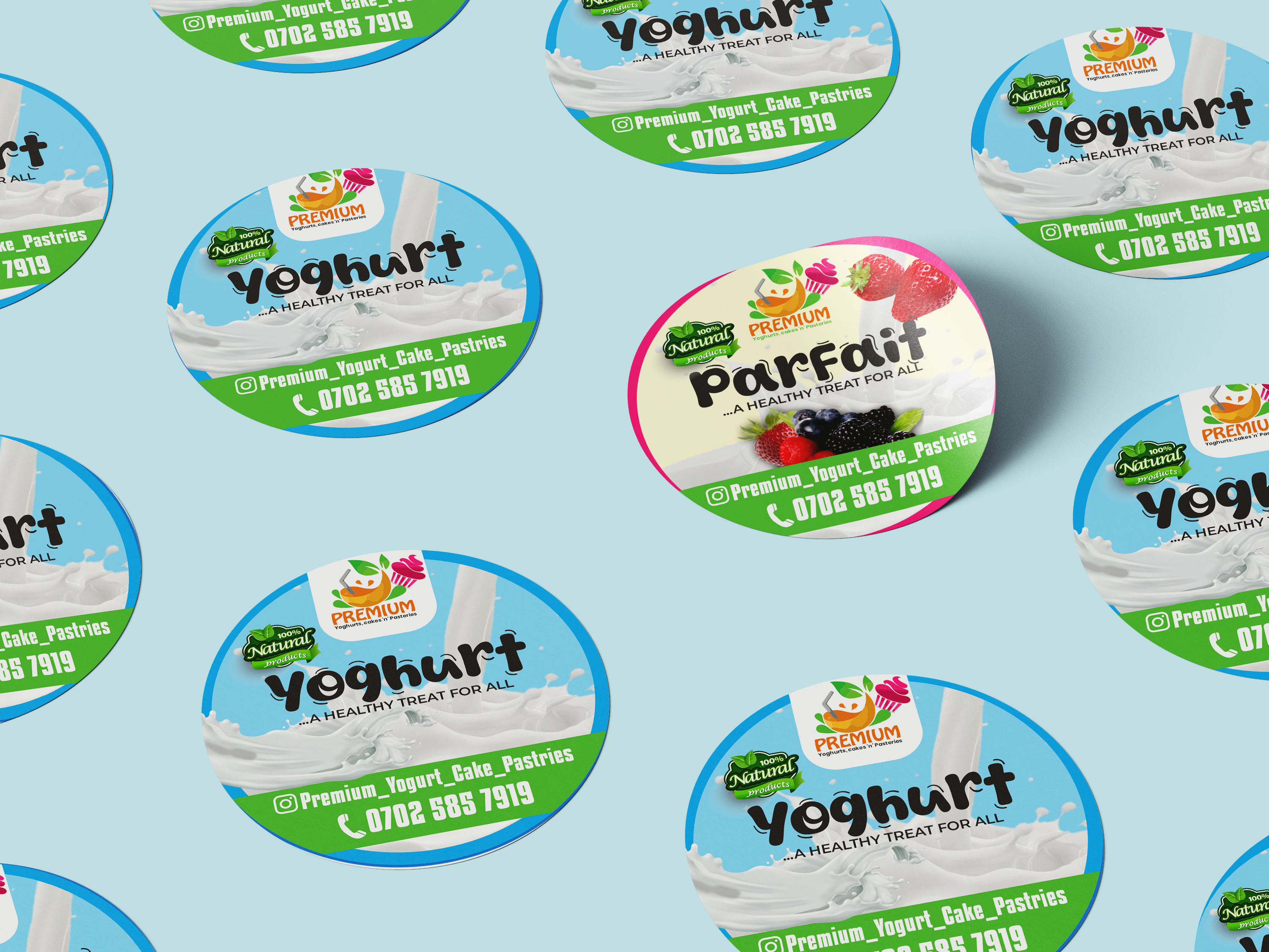 Image of Round Sticker 2.5by2.5 inches