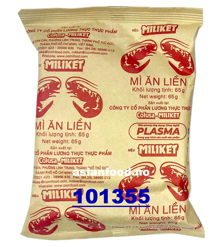 NYHET - MILIKET Kraft instant noodles 2 shrimp 30x65g