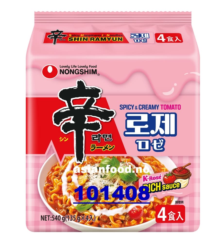 KOMMENDE-NONGSHIM Shin ramyun Rose spicy and creamy tomato