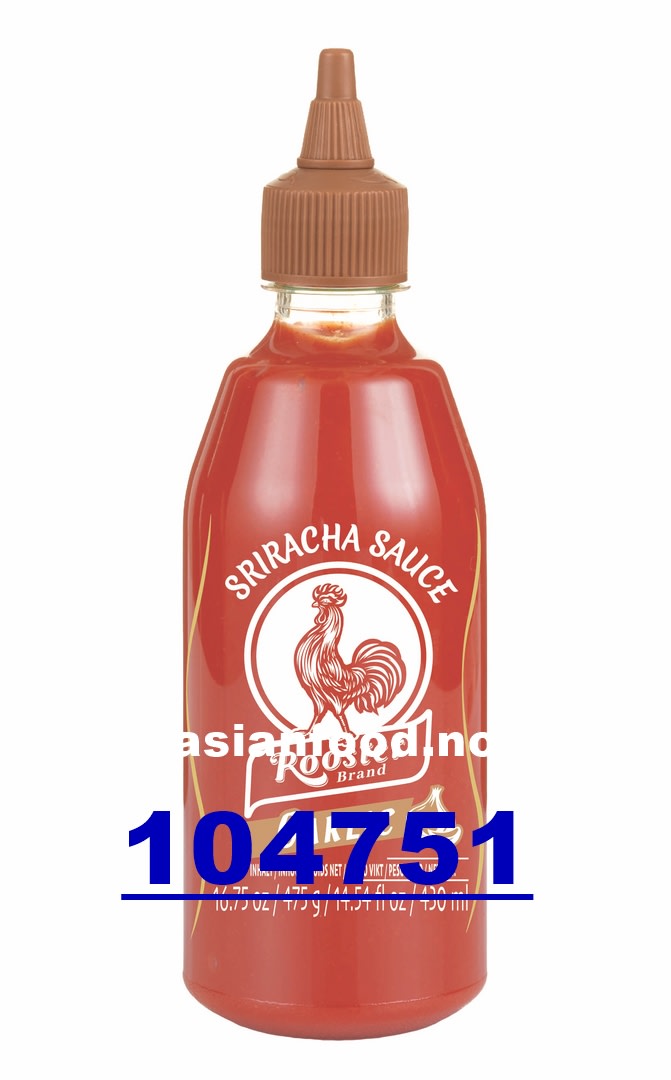 KOMMENDE - ROOSTER Sriracha hot chilli garlic sauce 12x510g