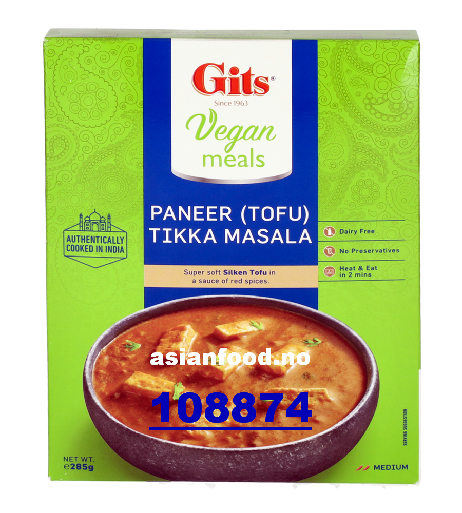 KOMMENDE - GITS Vegan Paneer Tikka Masala (Gits ready meals)