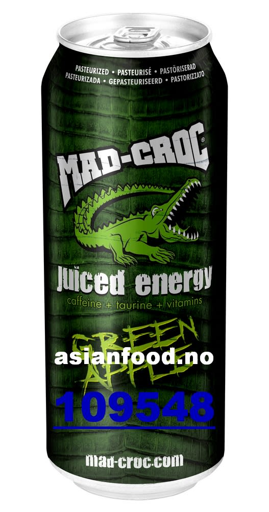 KOMMENDE - MAD-CROC Juiced Energy Green Apple 24x500ml