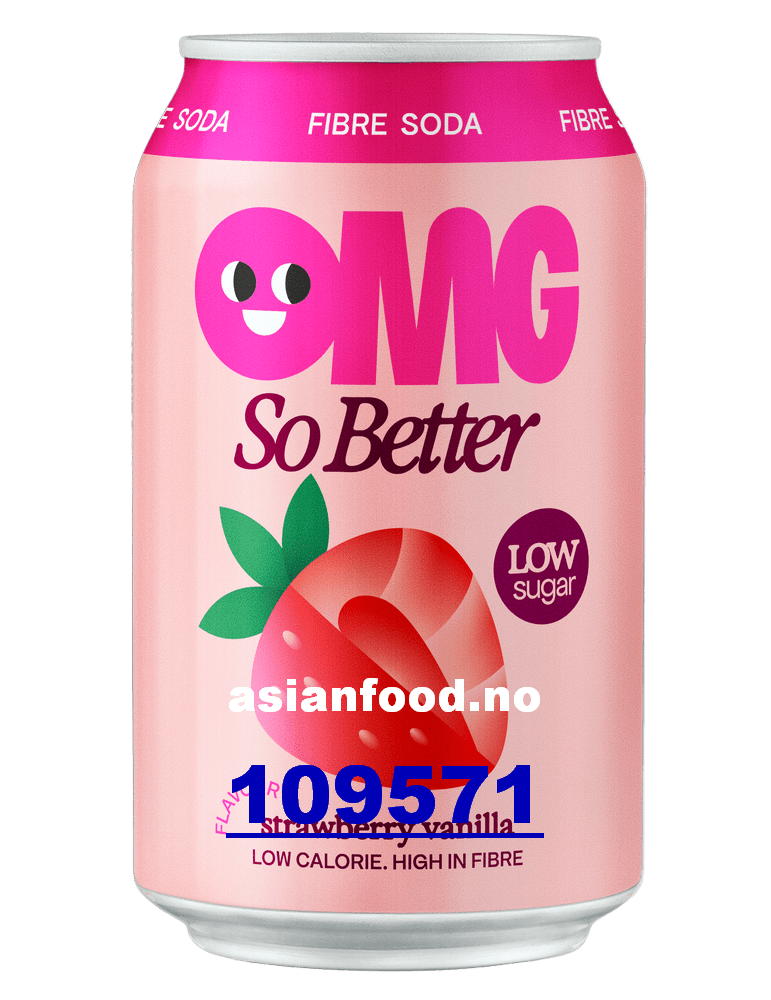 KOMMENDE - OMG SO BETTER strawberry vanilla flv fibre soda