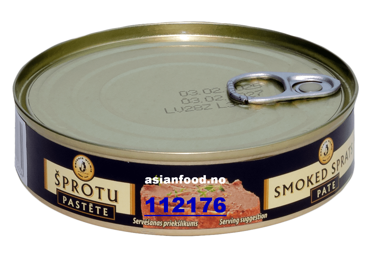 KOMMENDE - BRIVAIS VILNIS Smoked sprats pate 36x160g
