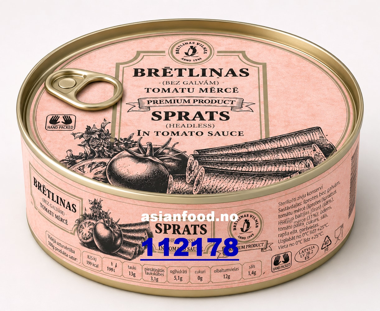 KOMMENDE - BRIVAIS VILNIS Sprats (Headless) in tomato sauce