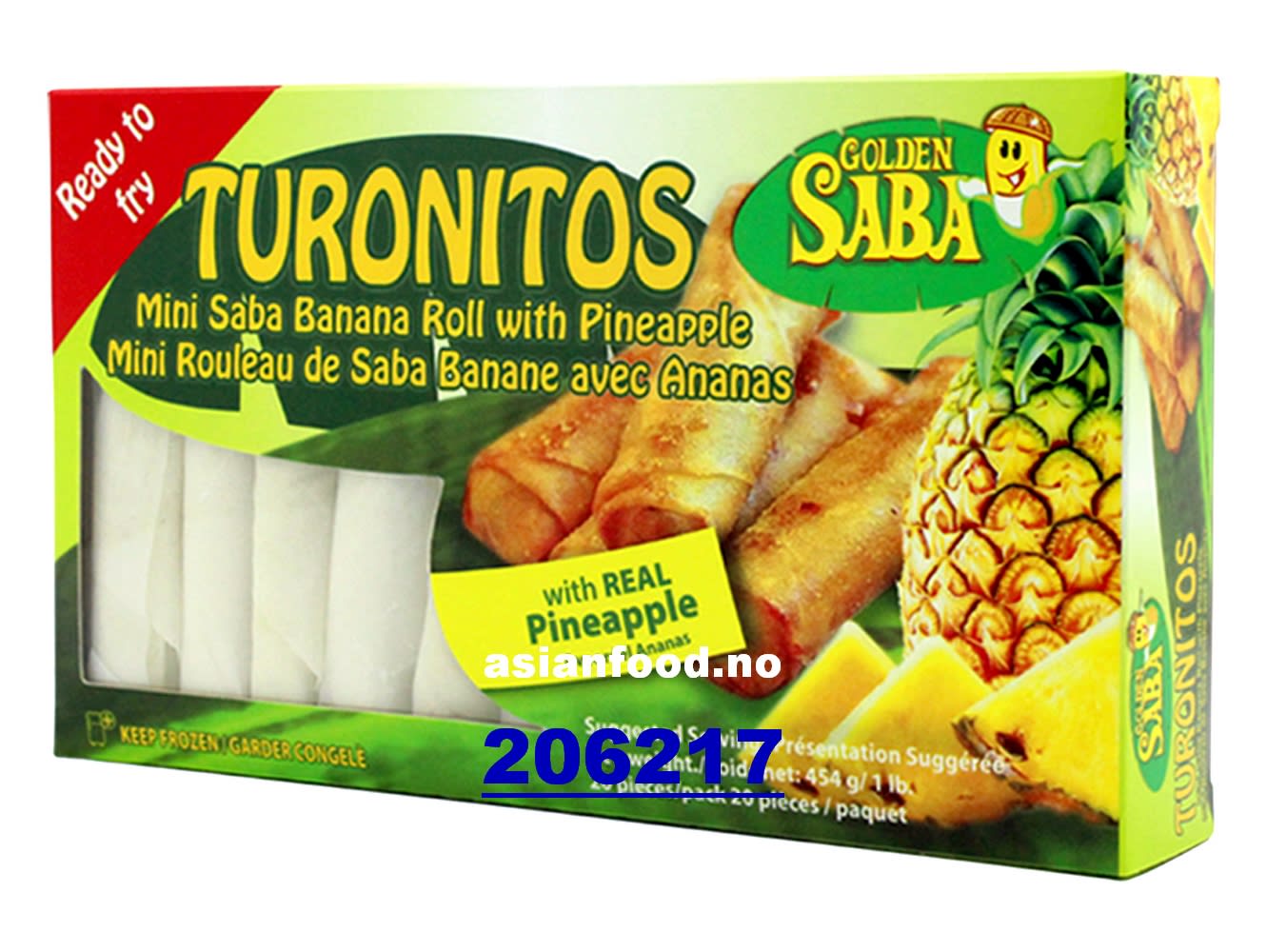 KOMMENDE - GOLDEN SABA Turonito roll with Pineapple 24x454g