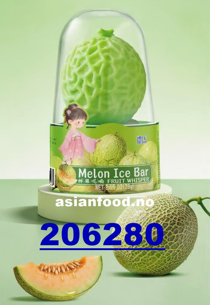 KOMMENDE - DESHI Fruit whisper Melon ice bar 8x(3cupsx75g)