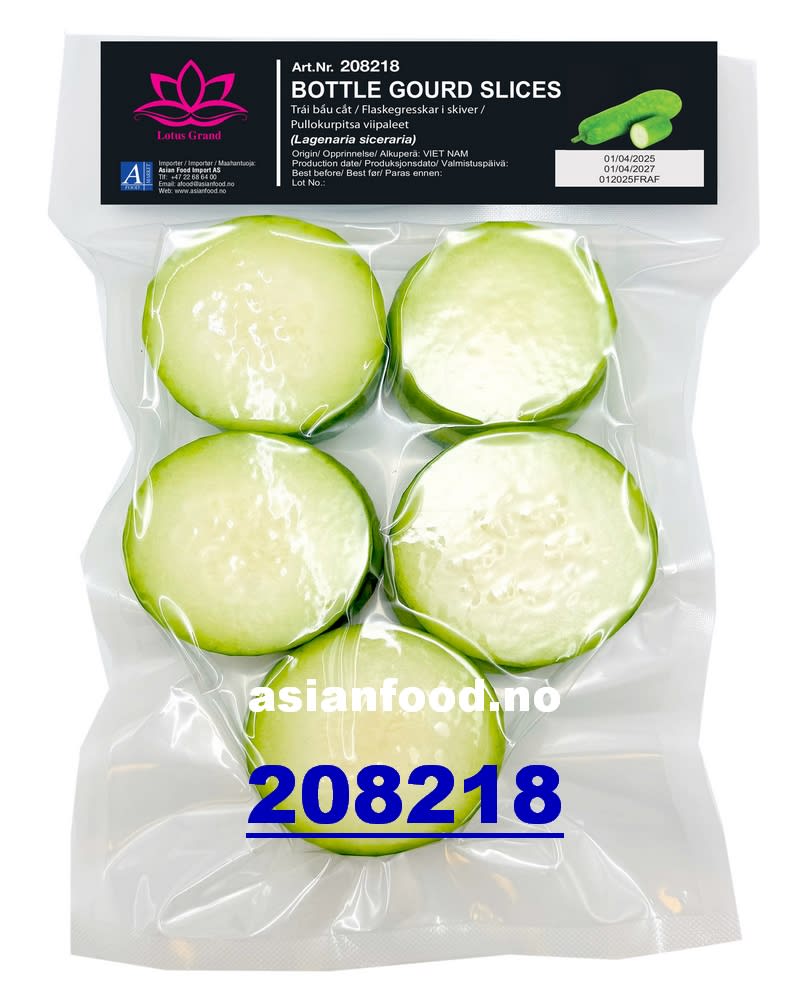 NYHET - LOTUS Bottle gourd slices 20x500g