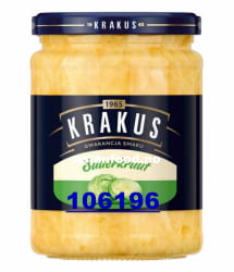 KRAKUS Sauerkraut in glass 12x490g