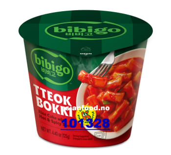 BIBIGO Tteokbokki cup hot & spicy 24x125g