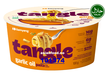 NYHET -  SAMYANG Tangle garlic oil pasta big bowl 6x100g