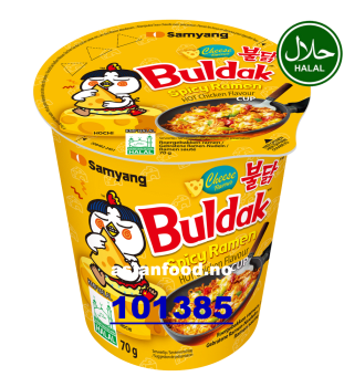 NYHET - SAMYANG Buldak cup ramen Cheese flavour 30x70g
