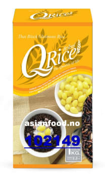 Q-RICE Black glutinous rice 12x1kg