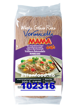 NYHET -  MAMA Whole grain vermicelli 40x200g