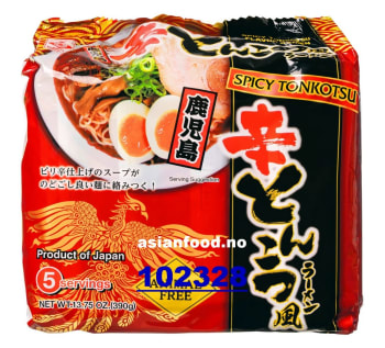 HIGASHI FOODS Spicy Tonkotsu Instant Ramen 5serving 3x6x390g