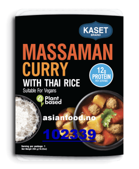 NYHET-KASET Vegan massaman curry & Thai jasmine rice 16x280g