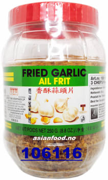 3 CHEFS Fried garlic 12x250g