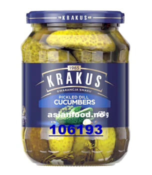 KRAKUS Pickled dill cucumbers 6x670g