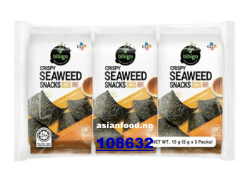 BIBIGO Crispy seaweed snacks original 12x(3x5g)