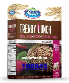 MELVIT Trendy lunch spelt, beetroot, wild garlic 6x(4x80g)