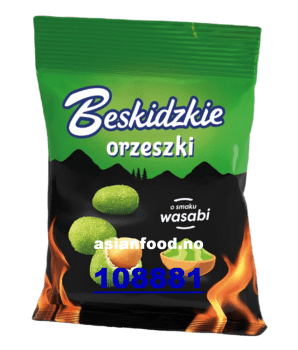 NYHET - BESKIDZKIE Coated peanuts with wasabi flavour 10x70g