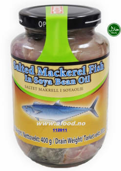 BDMP Salt mackerel in soy bean oil 12x400g