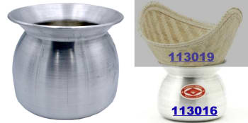 Aluminium Lao steam rice pot 12x22cm