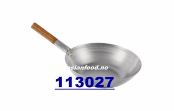 Wok steel hand made FLAT base one hand 10stk x 35 cm