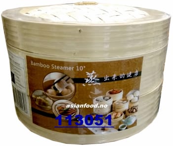 Bamboo steamer 10inch 12x(3pcs/set)