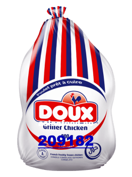 NYHET - DOUX Griller chicken without giblets HALAL 10x900g