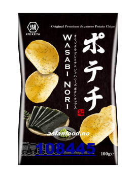 KOIKEYA Potato chips - WASABI NORI flvavour 12x100g