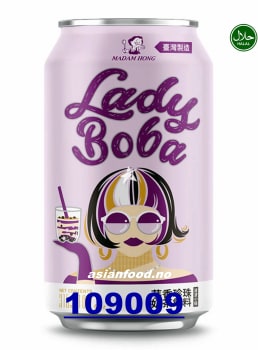 MADAM HONG Lady Boba Taro bubble tea 24x315ml
