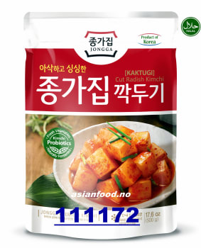 JONGGA Kaktugi cut radish kimchi (4*C) 10x500g