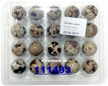 Quail eggs 6x20pcs (2kg)