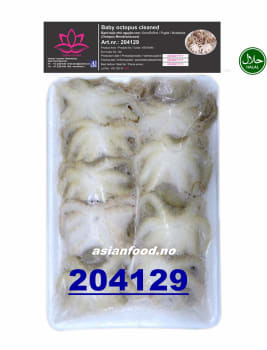Baby octopus whole cleaned 16/25 - 10x1kg