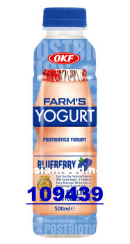 OKF Farm's Yogurt blueberry 20x500ml