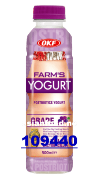 OKF Farm's Yogurt grape 20x500ml