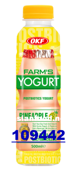 OKF Farm's Yogurt pineapple 20x500ml
