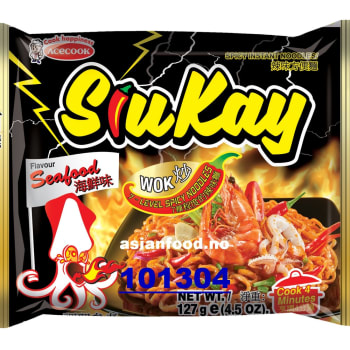 SIUKAY Instant noodles seafood flavour 3x(24x127g)