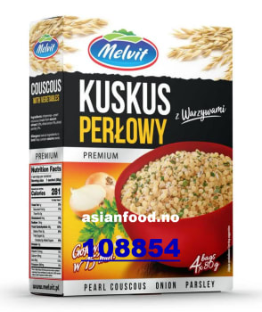 NYHET-MELVIT Pearl couscous with onion and parsley 6x(4x80g)