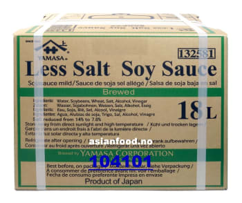 NYHET -  YAMASA Less Salt Soy Sauce 18L